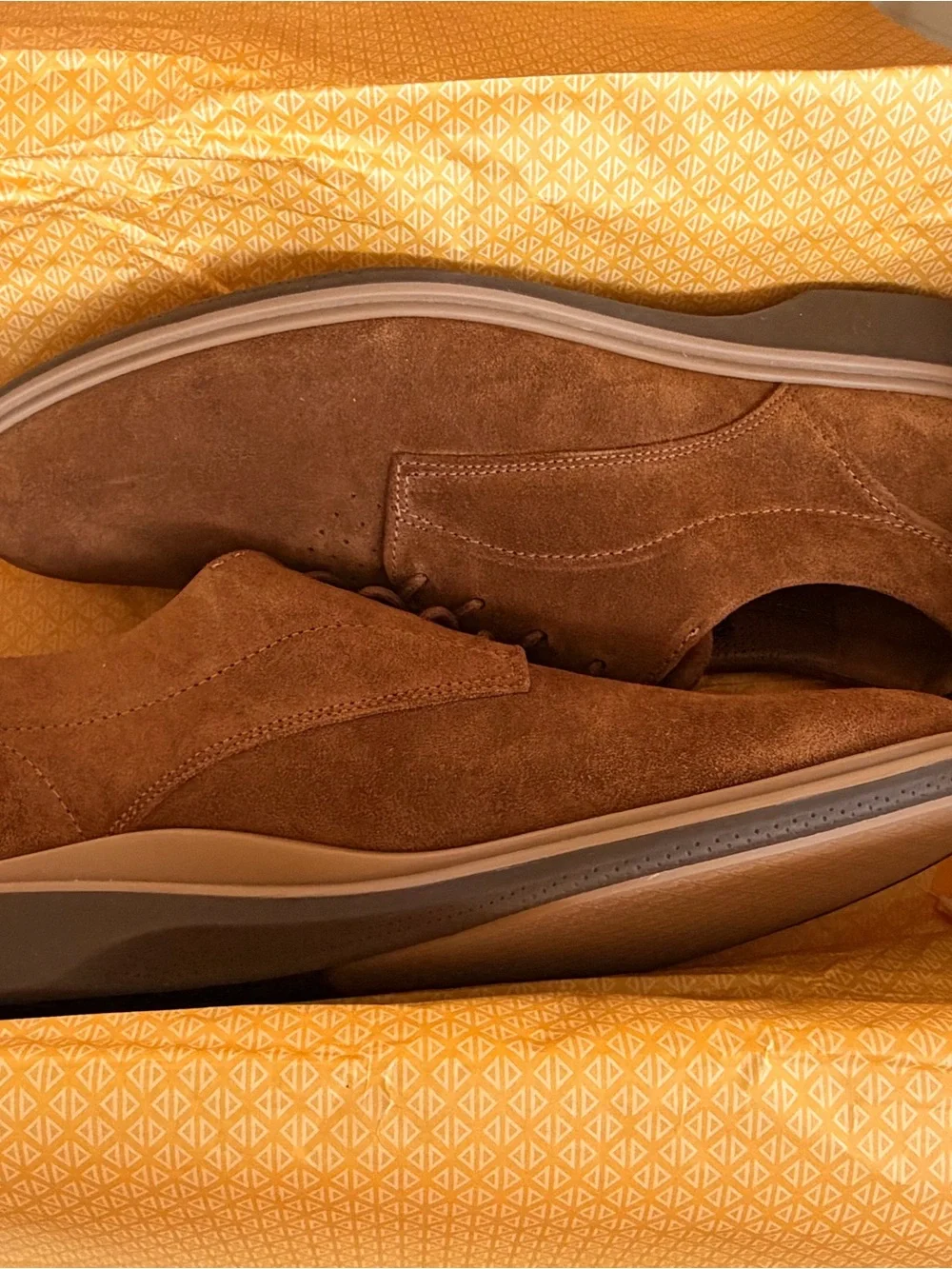 Amberjack The Original Grizzly Men’s Suede Derby Lace-up Round Toe Brown 11